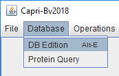 database menu